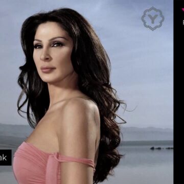 Elissa in a scene inspired by the "Wakherta Maak" music video.