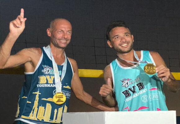 First place for Nohra and Yamak in the Dubai open Volleyball championship