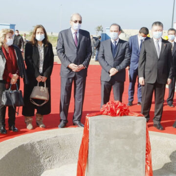 Mortada and Kejian lay cornerstone for new Conservatoire building in Dbayeh funded by Chinese government