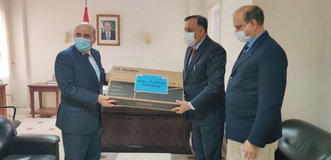 Embassy of India donates office equipment to Lebanese Ministry of Foreign Affairs