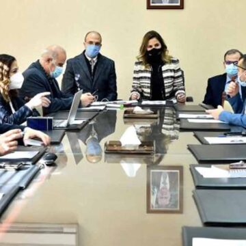 Abdel Samad, Hassan and Al-Bizri discuss vaccine media plan drafted by Ministry of Information
