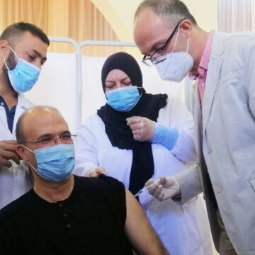 Hassan receives first jab of AstraZeneca vaccine