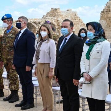 Mortada and Bombardiere inaugurate ancient Shamaa Castle restored by Italian government