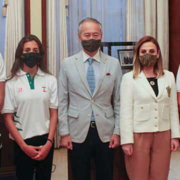 Ambassador of Japan to Lebanon Receives Lebanese Athletes Participating in Tokyo Olympics