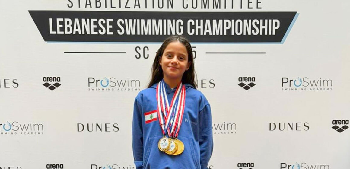 Amy Zeilaa Dominates Lebanese Swimming Championship SC 2025