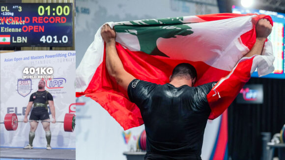 Etienne El Chaer Smashes 401kg Deadlift World Record in Istanbul